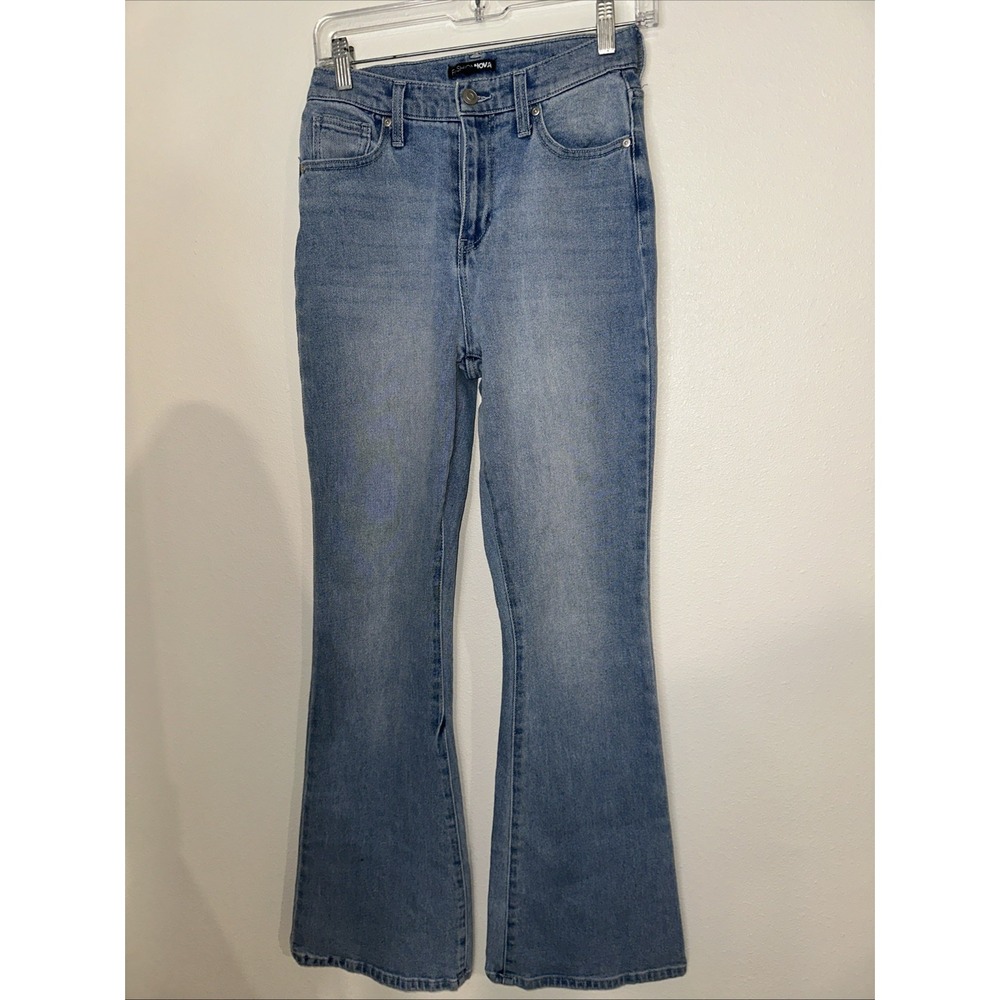 Fashion Nova Blue Jeans High Raise Flare Boot Cut Size 26